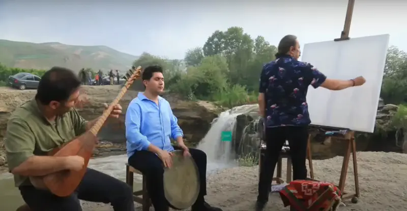 علیرضا قوجاری، نقاش دورگرد